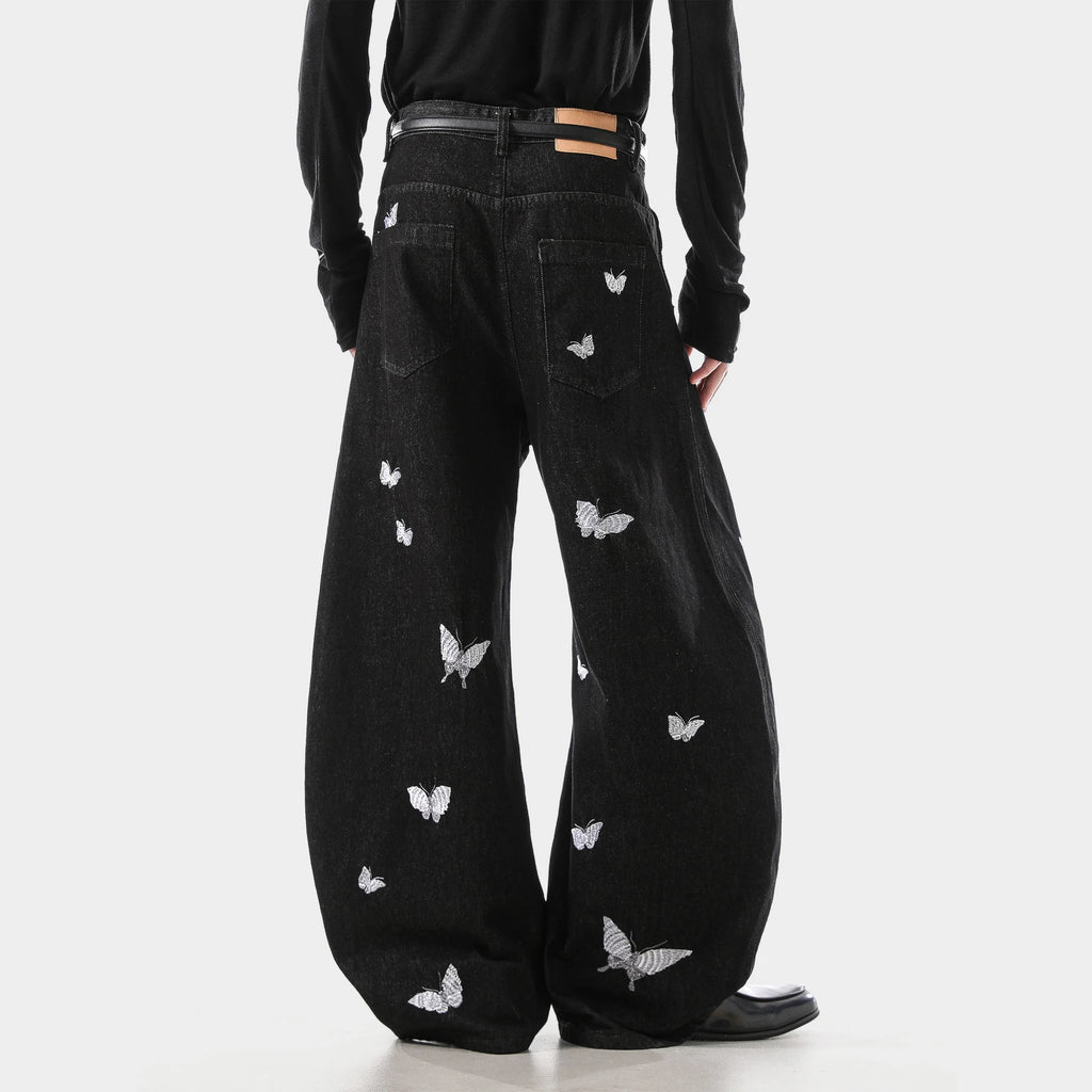 THE MARIPOSA EMBROIDERED DENIM