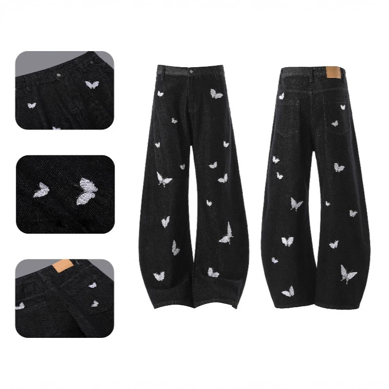 THE MARIPOSA EMBROIDERED DENIM