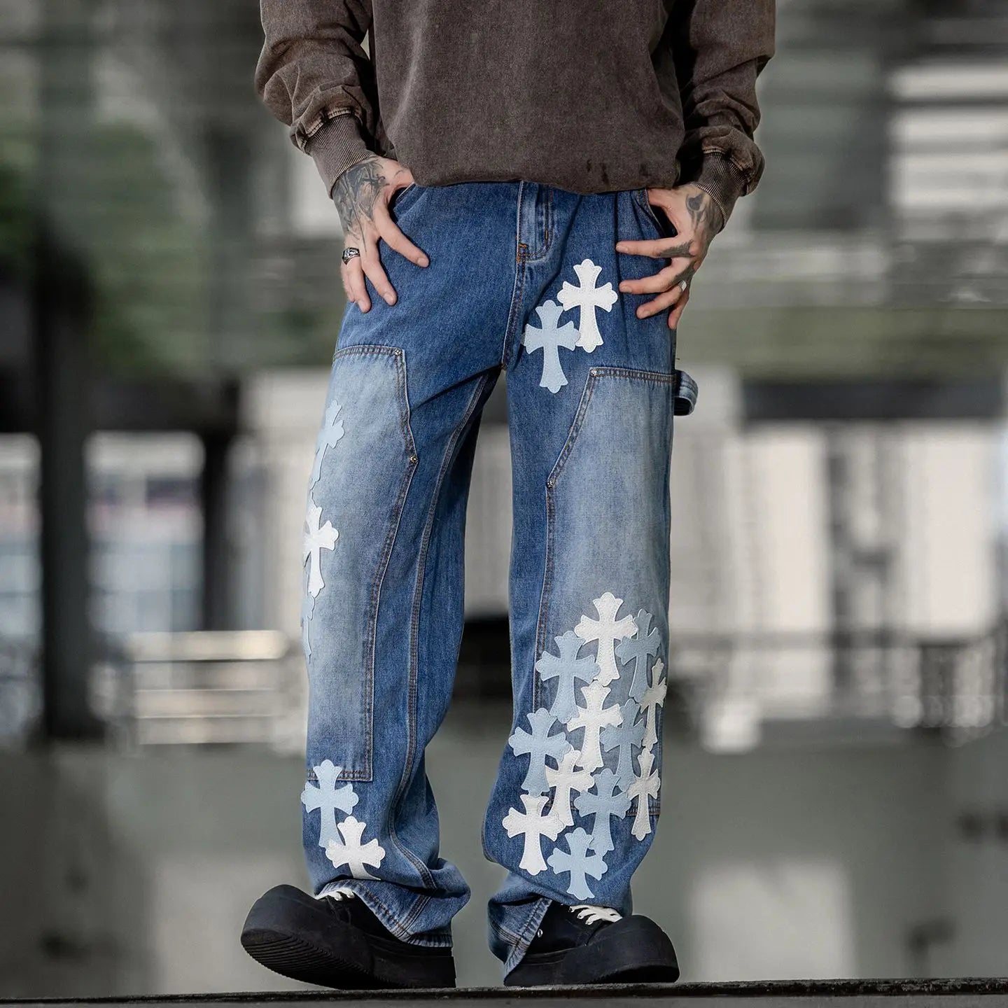 THE ASTOR CROSS-STITCH DENIM