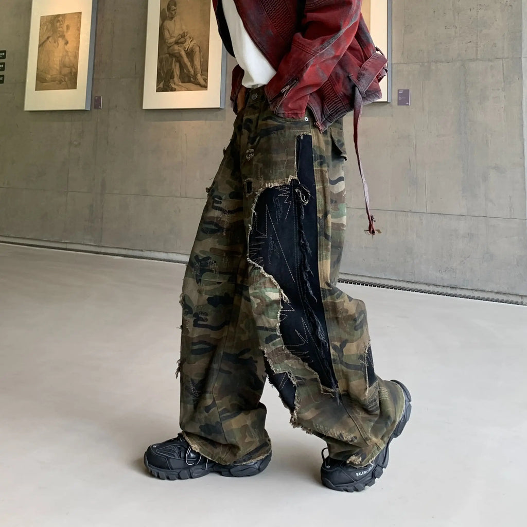 THE HAVOC CAMO PATCHWORK DENIM