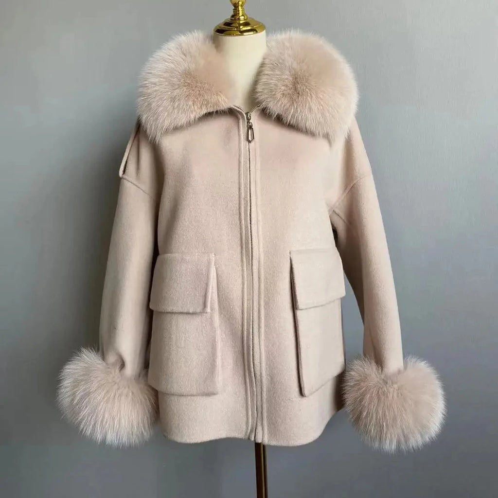 THE EVALENE CASHMERE WOOL FUR