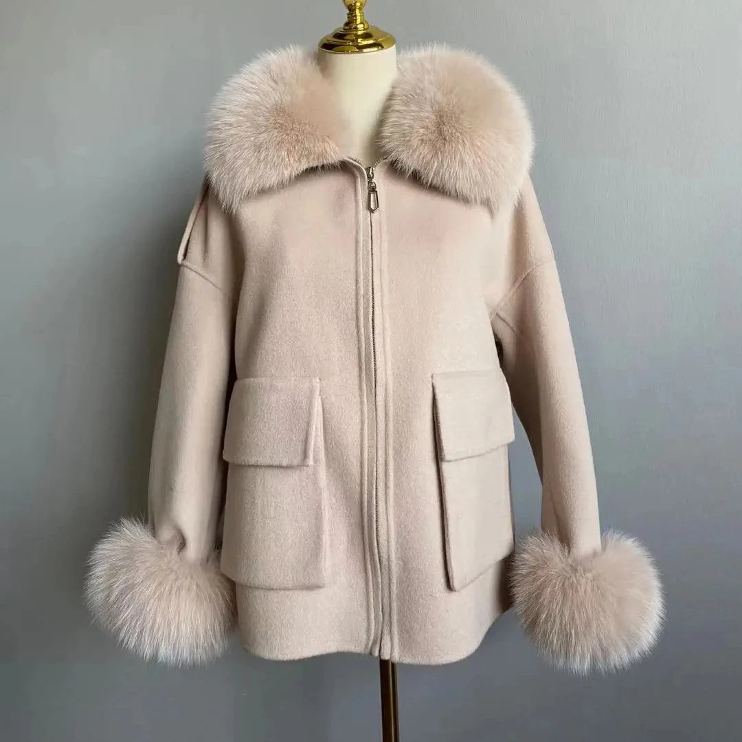 THE EVALENE CASHMERE WOOL FUR