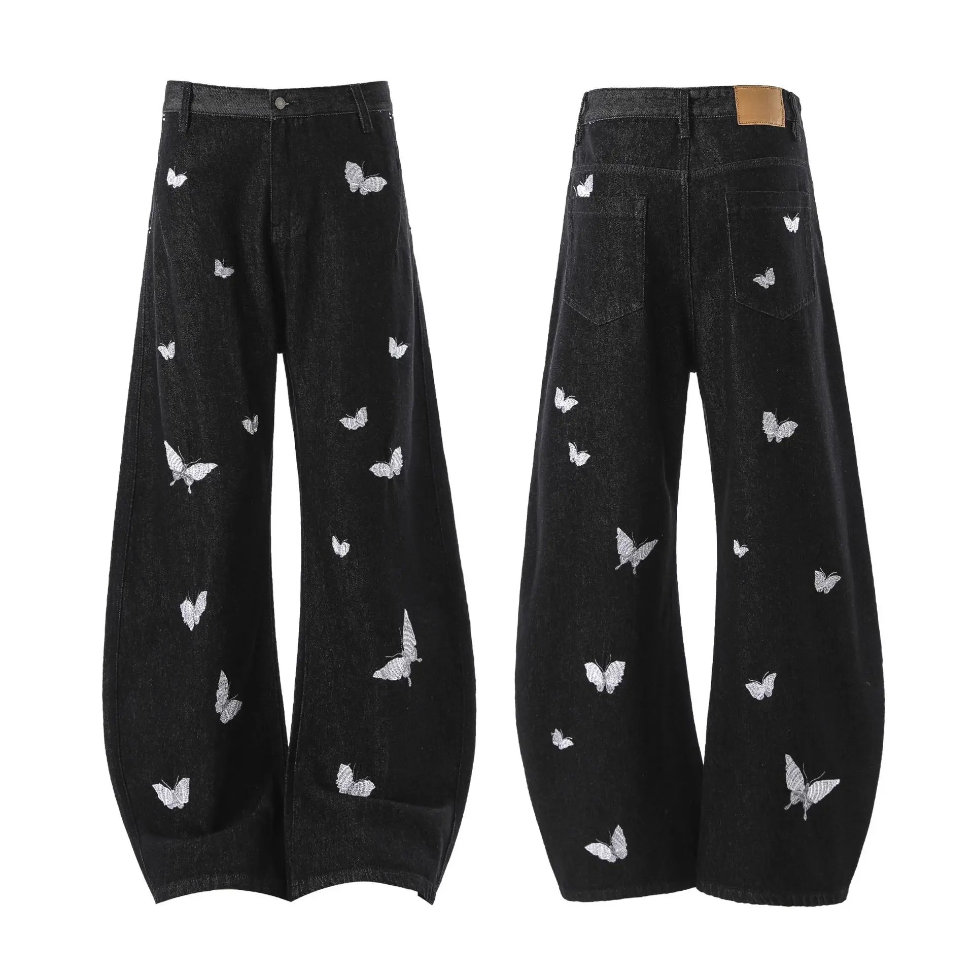 THE MARIPOSA EMBROIDERED DENIM