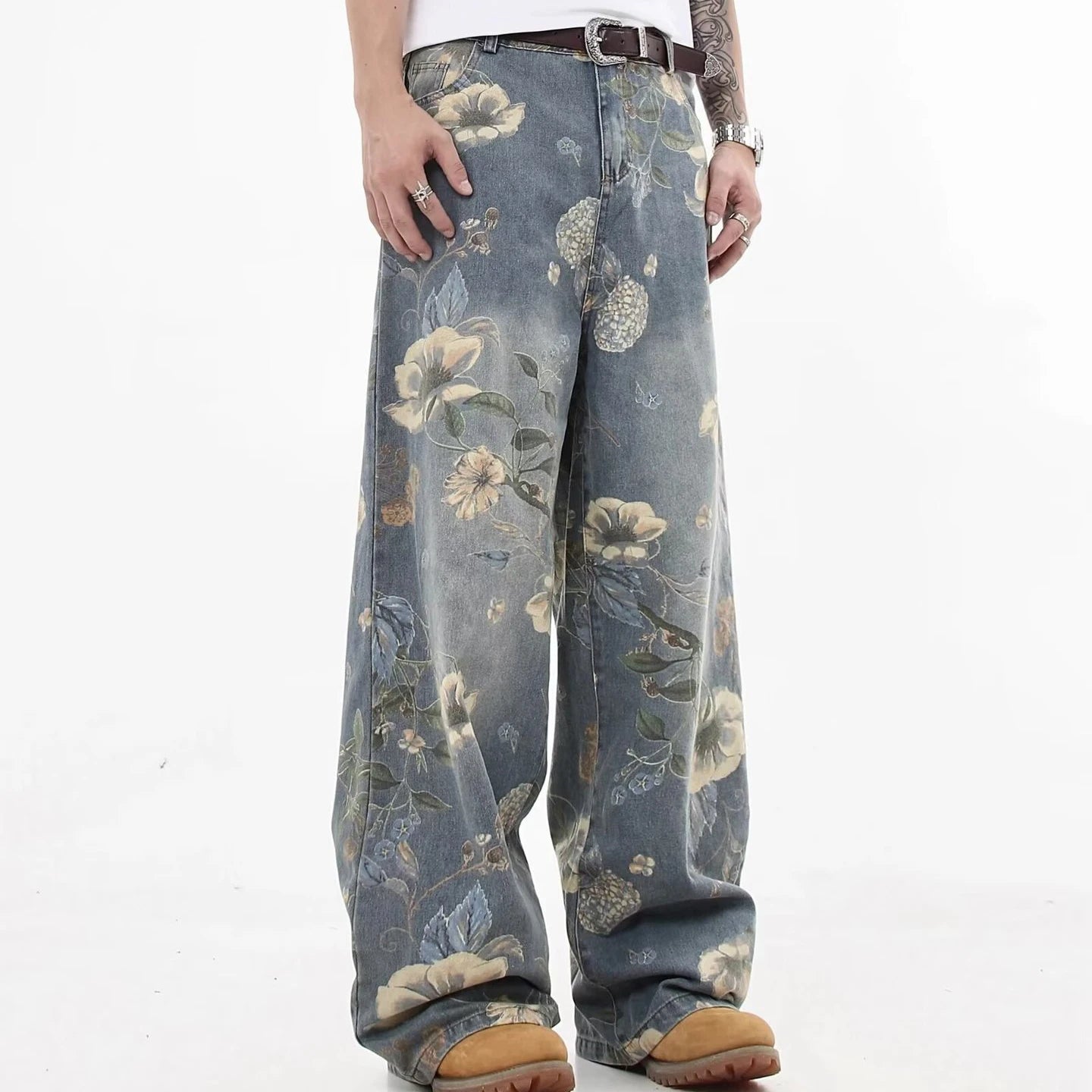 THE AZURE BLOOM STREETWEAR JEANS