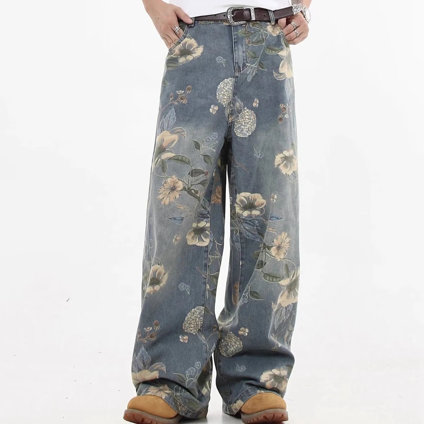 THE AZURE BLOOM STREETWEAR JEANS