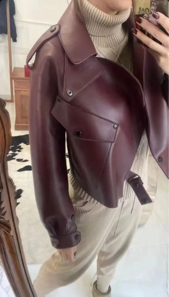 THE VALENCIA BOMBER LEATHER JACKET