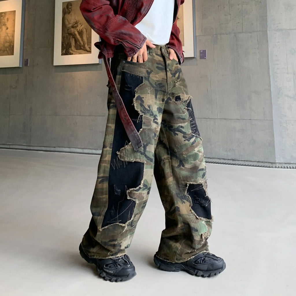 THE HAVOC CAMO PATCHWORK DENIM