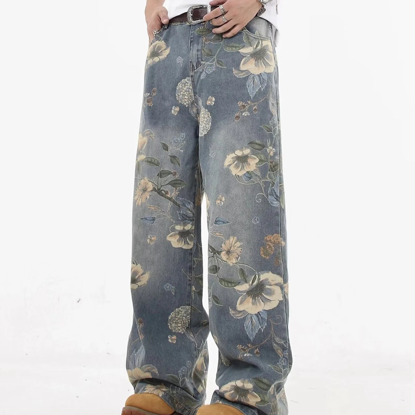 THE AZURE BLOOM STREETWEAR JEANS