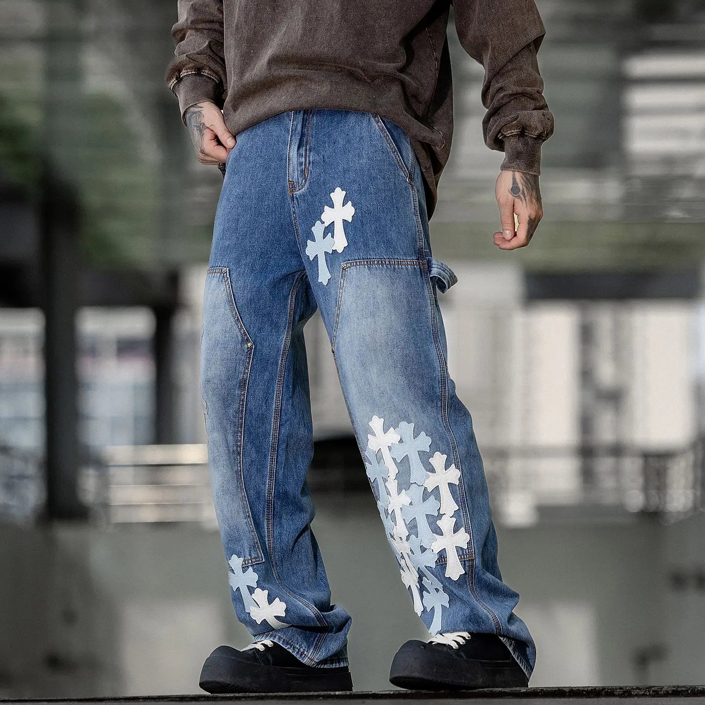 THE ASTOR CROSS-STITCH DENIM