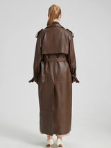 THE VARELLE LEATHER TRENCH