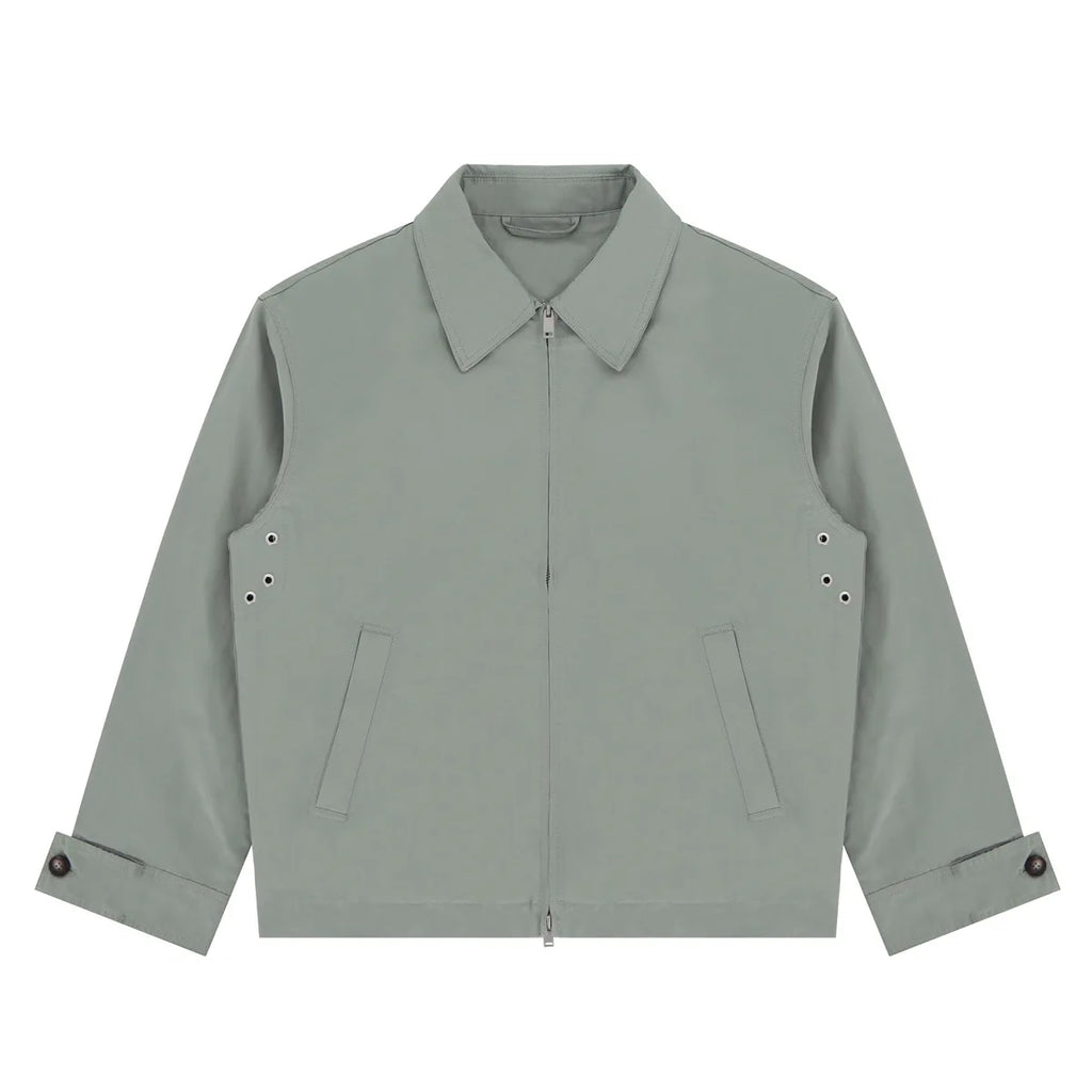 THE BV PLAID BACK-ZIP STREETWEAR JACKET