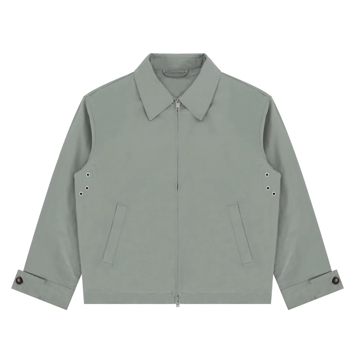 THE BV PLAID BACK-ZIP STREETWEAR JACKET