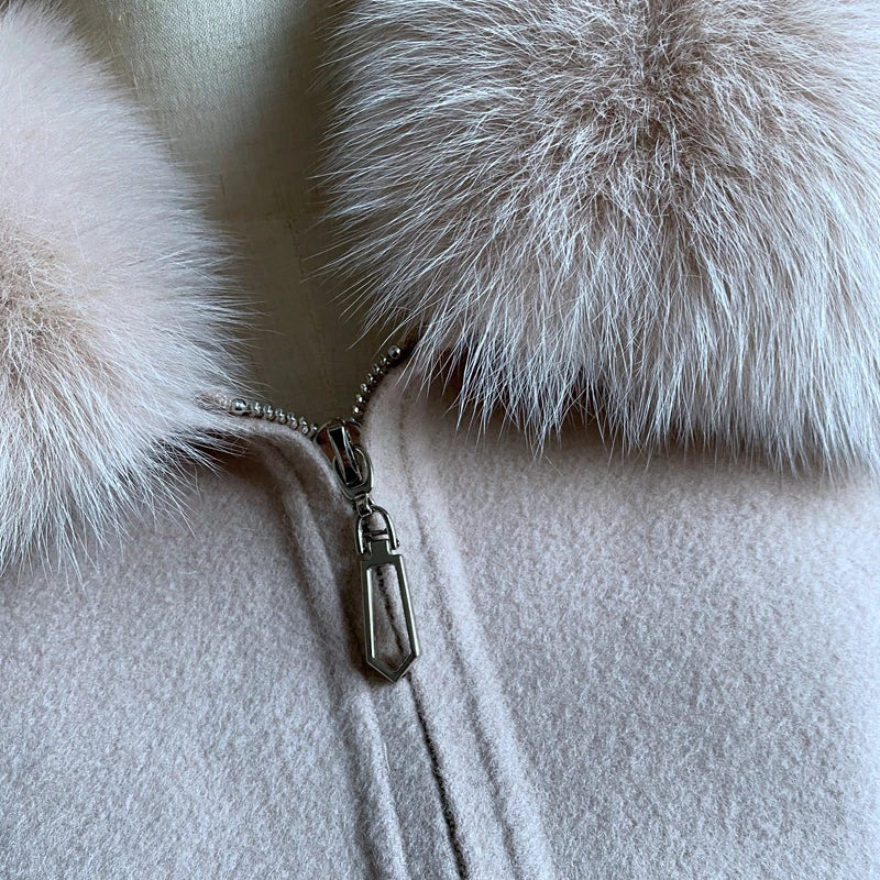 THE EVALENE CASHMERE WOOL FUR