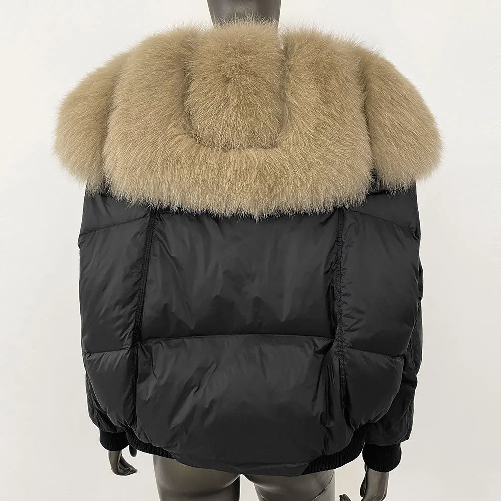 THE ALVARA FOX FUR WINTER COAT