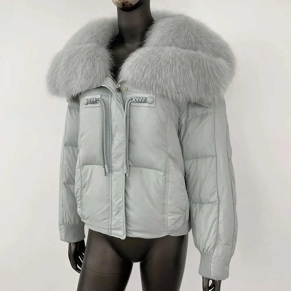 THE ALVARA FOX FUR WINTER COAT