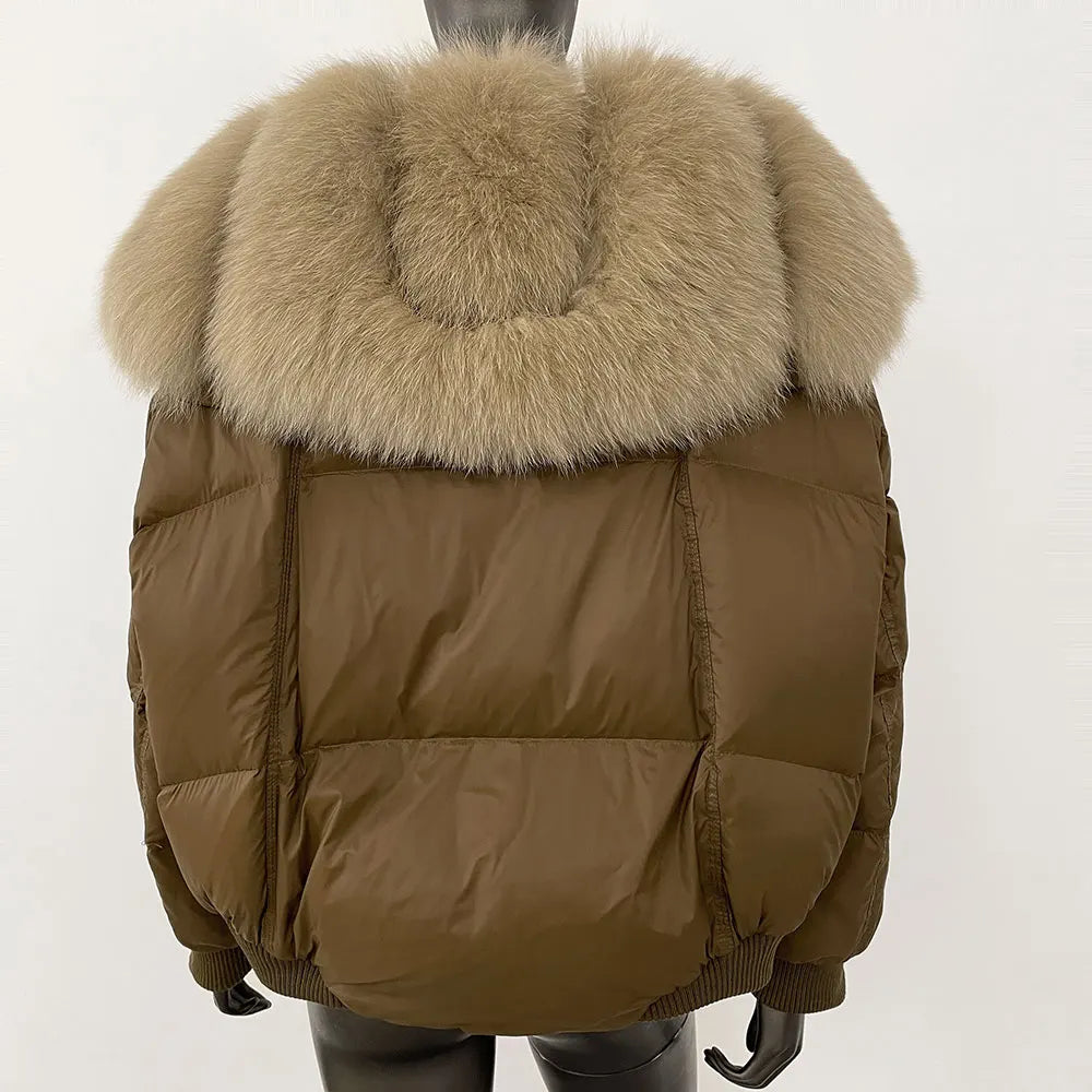 THE ALVARA FOX FUR WINTER COAT