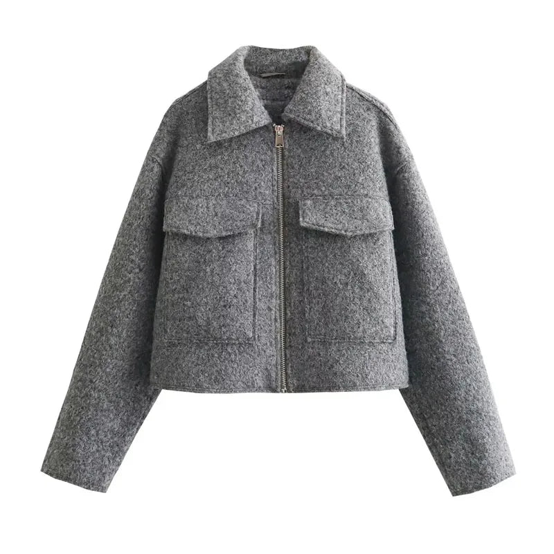 THE CELENE TWEED CROP JACKET