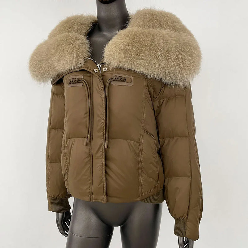 THE ALVARA FOX FUR WINTER COAT