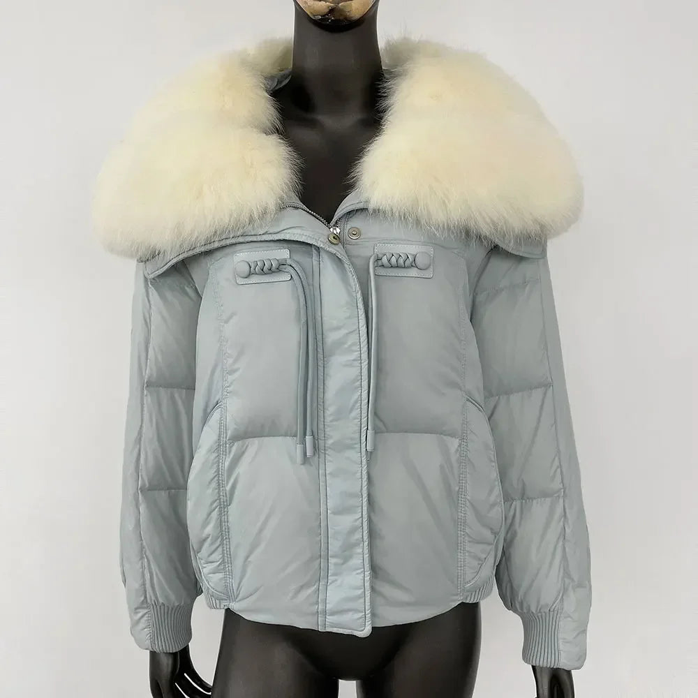 THE ALVARA FOX FUR WINTER COAT