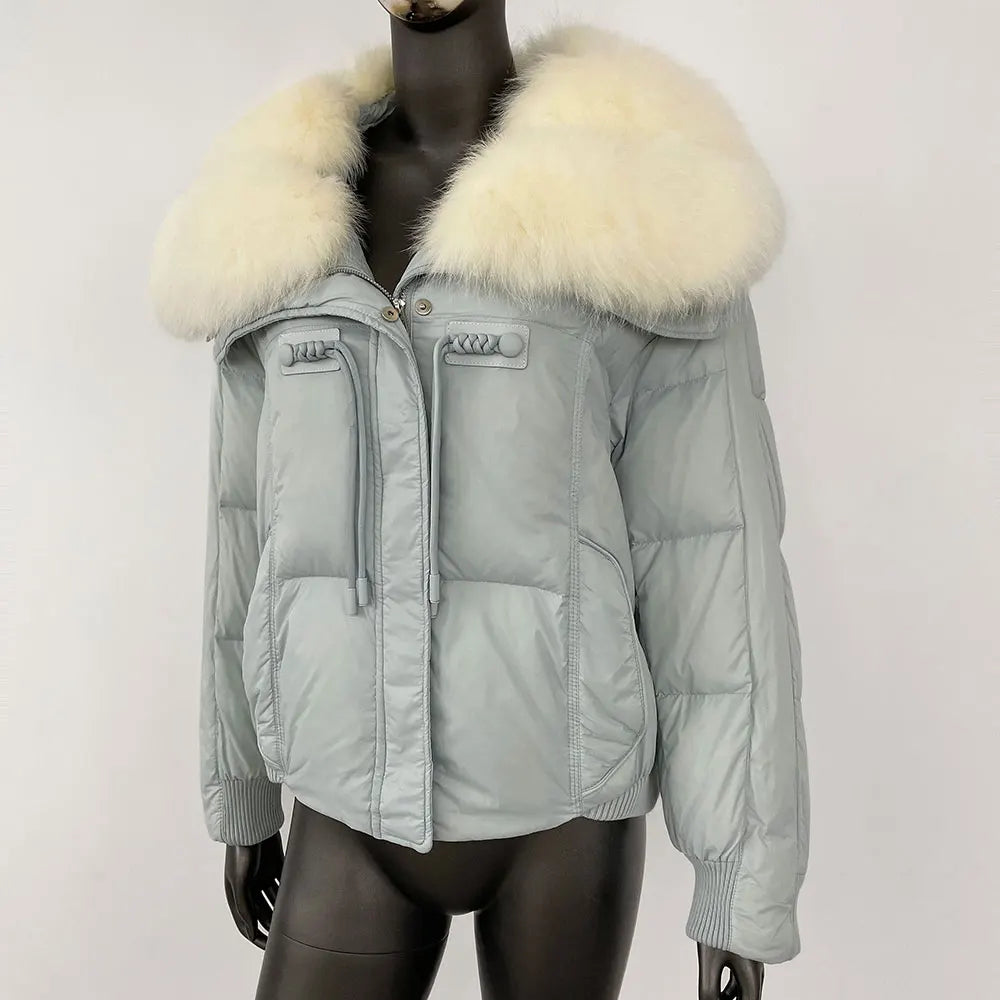 THE ALVARA FOX FUR WINTER COAT