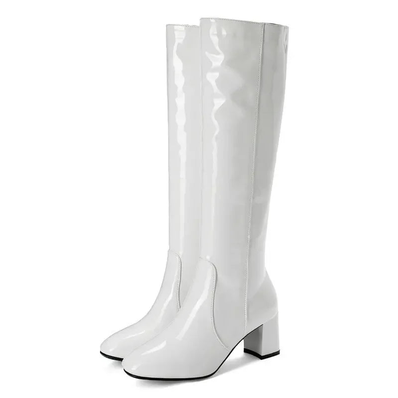 THE SIRENA VINYL BOOTS