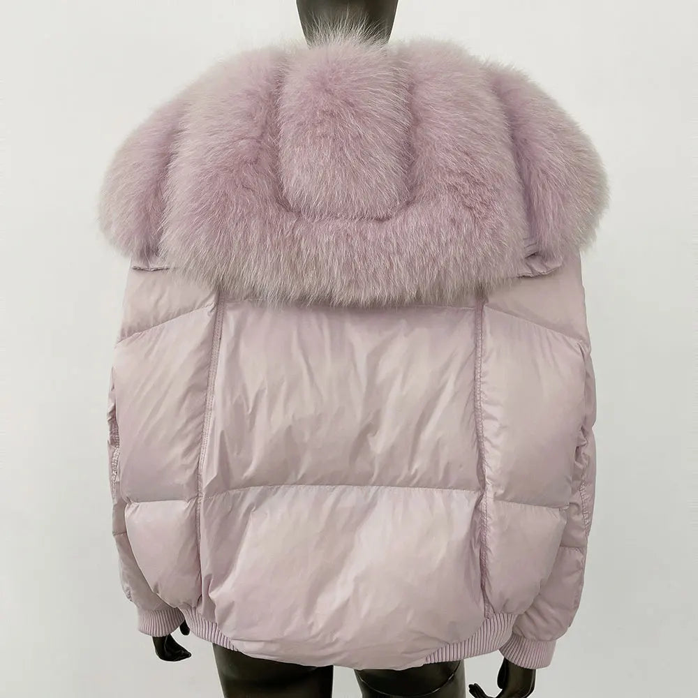 THE ALVARA FOX FUR WINTER COAT