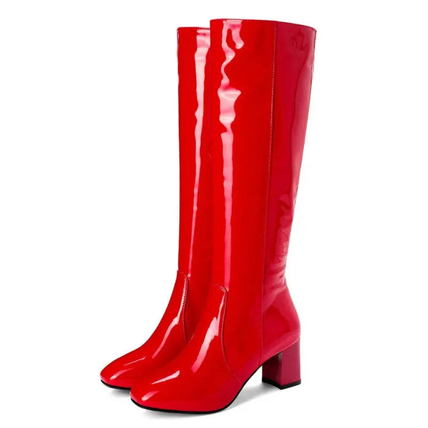 THE SIRENA VINYL BOOTS