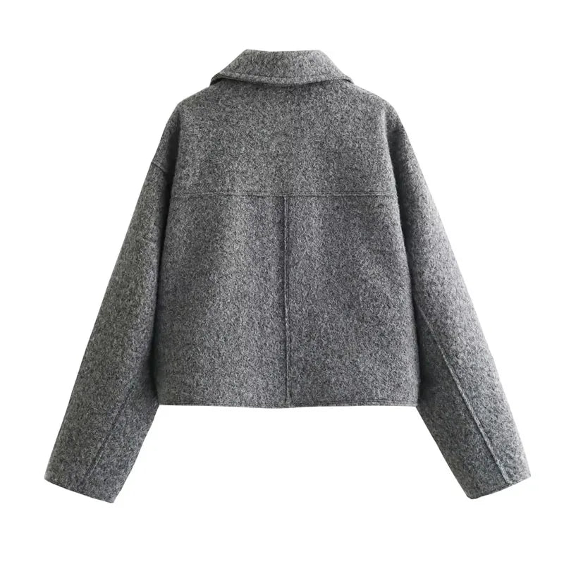 THE CELENE TWEED CROP JACKET