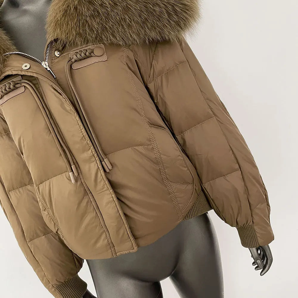 THE ALVARA FOX FUR WINTER COAT