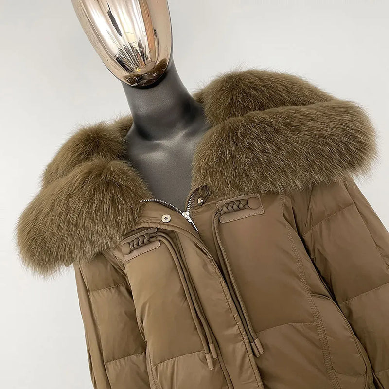 THE ALVARA FOX FUR WINTER COAT