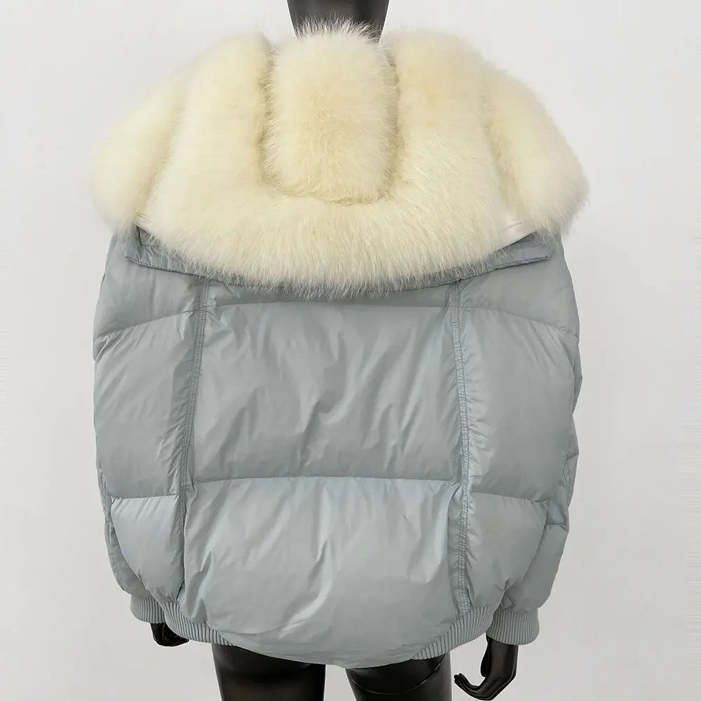 THE ALVARA FOX FUR WINTER COAT