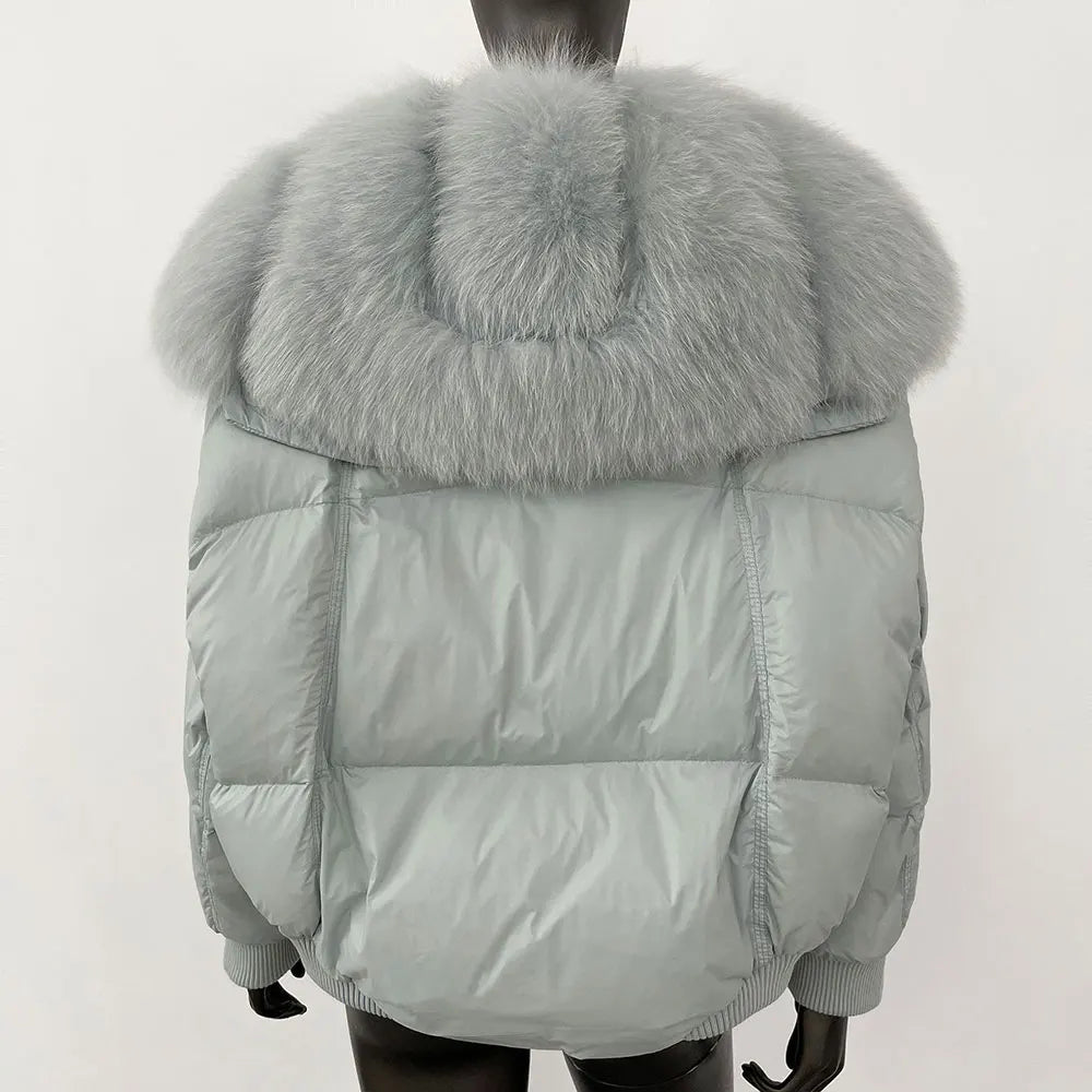 THE ALVARA FOX FUR WINTER COAT