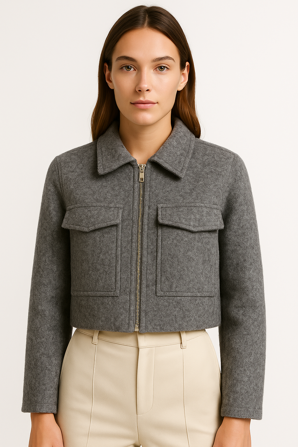 THE CELENE TWEED CROP JACKET