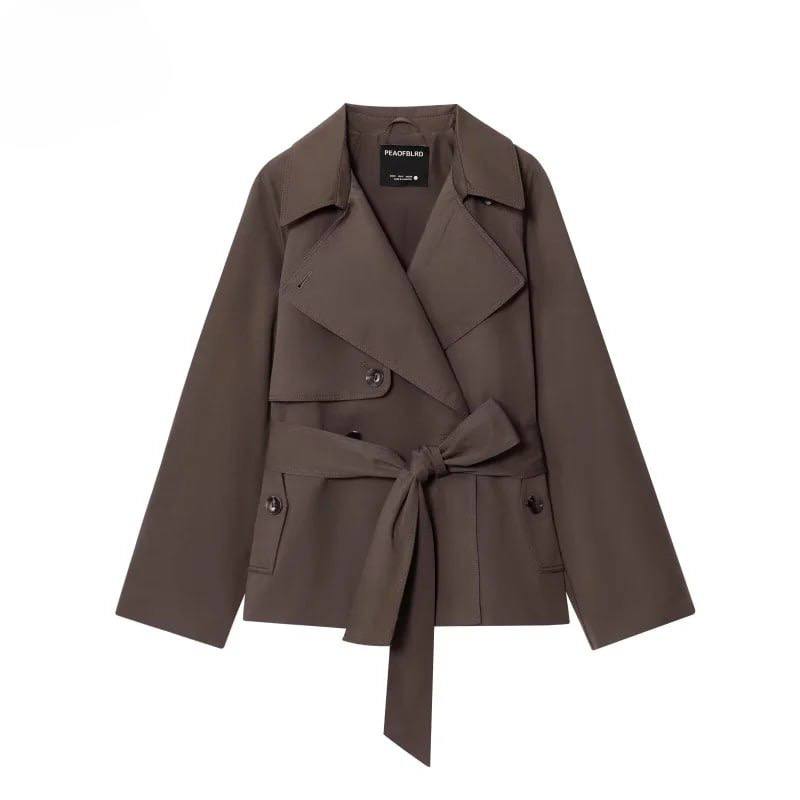 MAEVE WOMEN'S BRITISH BROWN TRENCH COAT