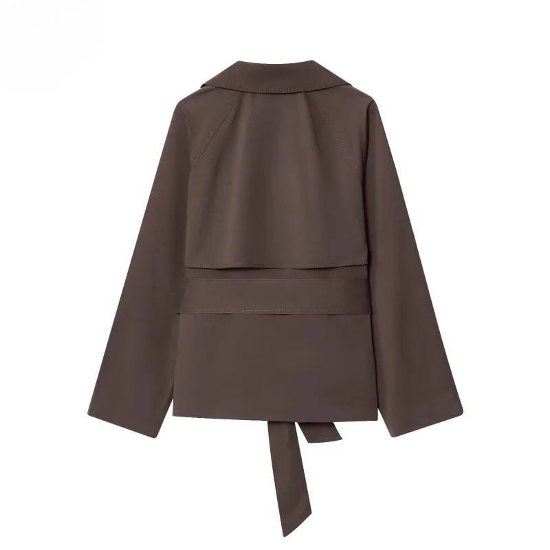 MAEVE WOMEN'S BRITISH BROWN TRENCH COAT